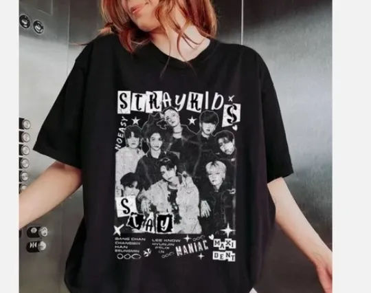 Discover Stray Kids dominATE Graphic Tour T Shirt Full Size S-5XL