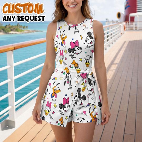 Discover Mickey and Friends Tennis Dress Skirt, Disney Cruise Line Skirt, Women Dress, Dress Skirt For Women, Sport Disney Dress