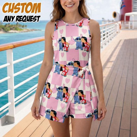 Discover Lilo And Stich Tennis Dress Skirt, Lilo and Stitch Inspired Girls Dress, Disney Vacation Outfit, Casual Summer Sport Outfit
