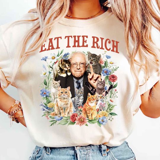 Discover Bernie Sanders, Fight Oligarchy Tour Shirt, Resist Shirt, Protest Shirt, Eat The Rich, Fuck Trump, Anti Trump, Bernie Sanders Shirt, FDT