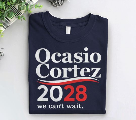 Discover AOC 2028 Shirt, Alexandria Ocasio-Cortez Merch, AOC for President T-Shirt BootsTees progressive slogan tshirt political democrat graphic tee
