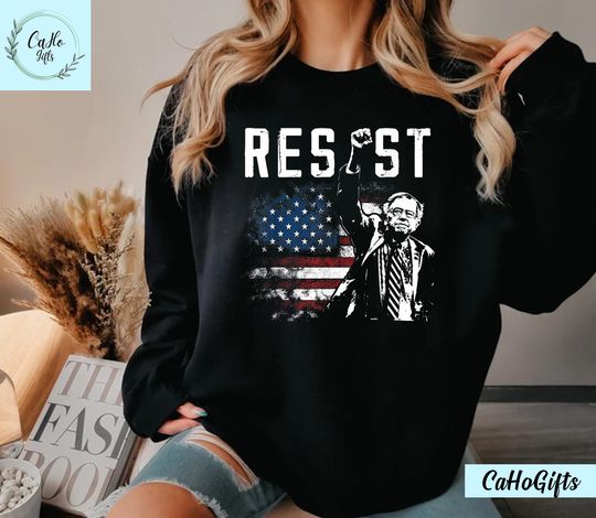 Discover RESIST Freedom US National Liberty Hands Off Protest TShirt, Bernie Sanders Resist Shirt, Rage Against Shirt, Sweatshirt, Hoodie