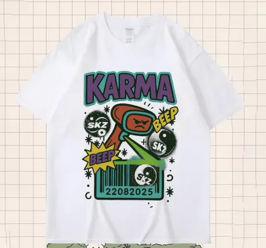 Discover Retro Stray Kids Karma Beep Shirt