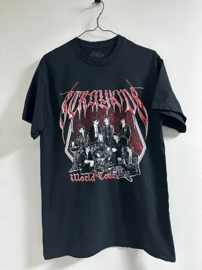 Discover stray kids world tour dominATE official tour t-shirt _size M