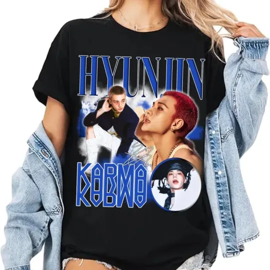 Discover Hyunjin Stray kids Karma T-shirt, Stray Kids Karma Album Shirt Full Size