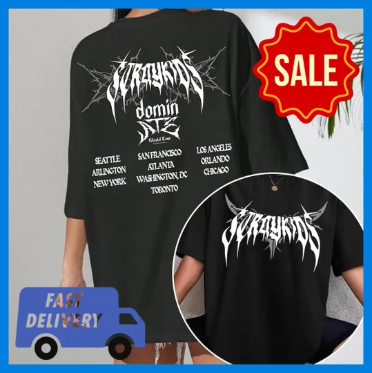 Discover Stray Kids dominate World Tour US 2025 T-shirt