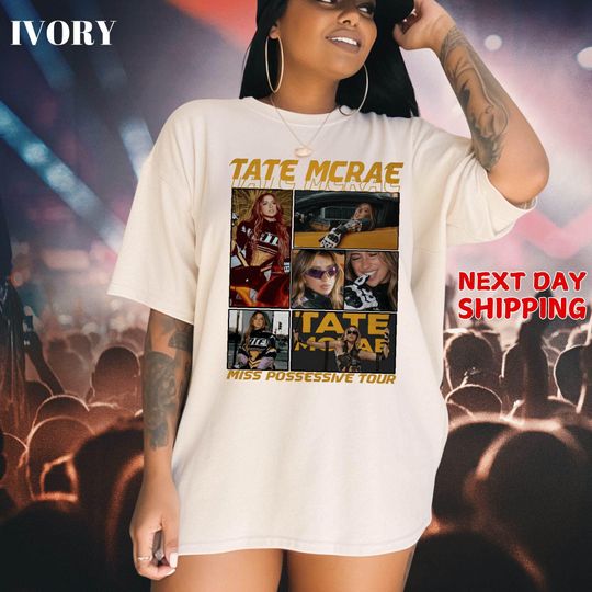 Comfort Colors Tate McRae 2025 Concert Tee, Miss Possessive Tour 2025, Tate McRae Fan Gift Shirt