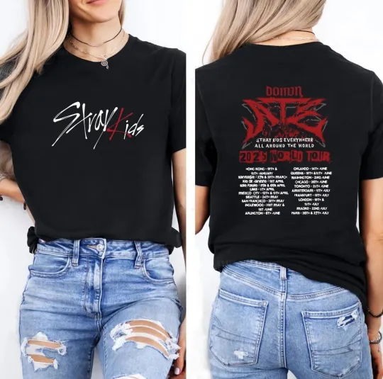 Discover Stray Kids DOMINATE Tour 2025 Unisex T-Shirt Concert Merch SKZ Fan