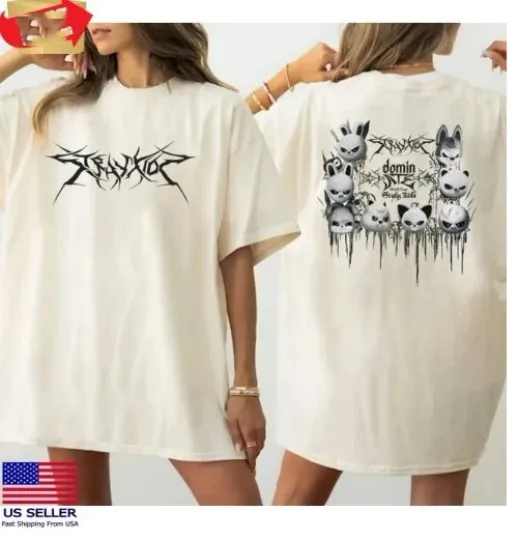 Discover Stray Kids Dominate World Tour 2025 T-Shirt Full Size S-5XL