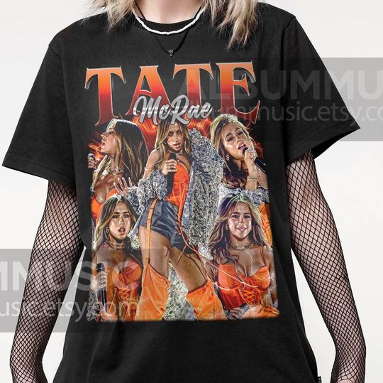 Tate McRae Vintage Graphic Tee - Y2K Music Fan Shirt
