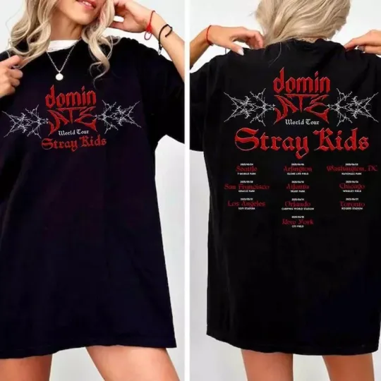 Discover Stray Kids dominate World Tour 2025 Shirt, Stray kids Shirt, Stray Kids ATE