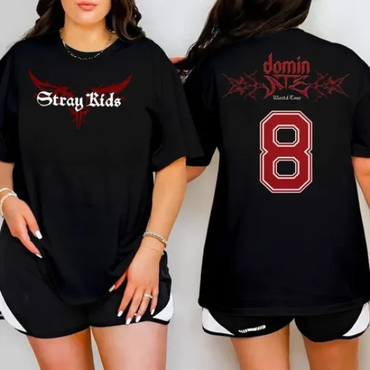 Discover Stray Kids Shirt, Stray Kids DominATE World Tour Shirt, SKZ Merch Tshirt