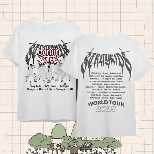 Discover Stray Kids Dominate World Tour in North America Shirt 2025 LK246