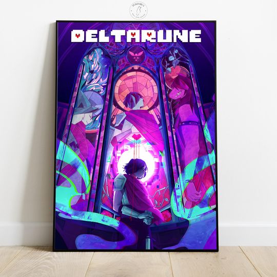 Discover Deltarune Poster, Video Game Wall Art, Gamer Room Decor, Home Wall Decor