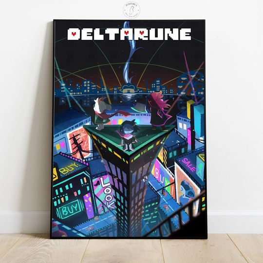 Discover Deltarune Poster, Video Game Wall Art, Gamer Room Decor, Home Wall Decor