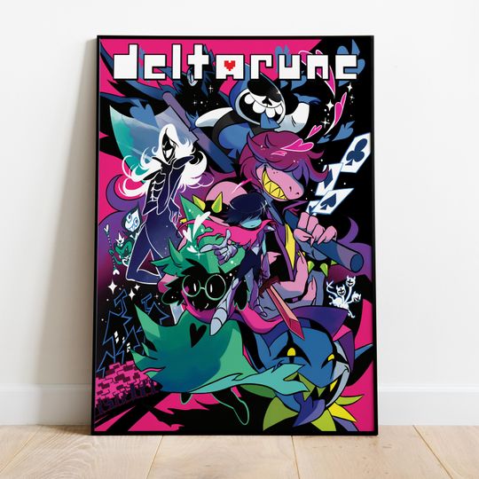 Deltarune Poster, Video Game Wall Art, Gamer Room Decor, Home Wall Decor