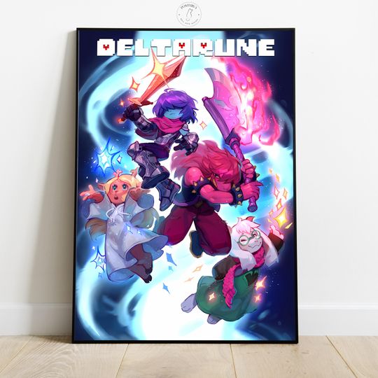 Discover Deltarune Poster, Video Game Wall Art, Gamer Room Decor, Home Wall Decor