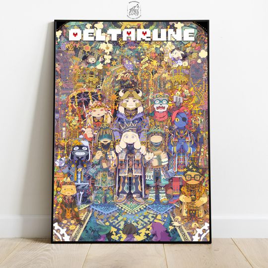 Discover Deltarune Poster, Video Game Wall Art, Gamer Room Decor, Home Wall Decor