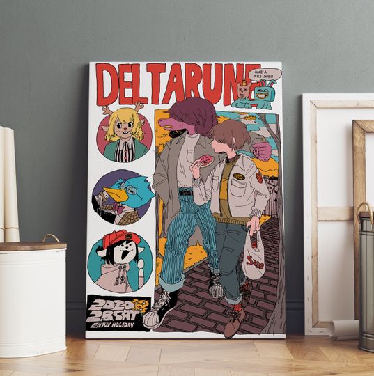 Discover Deltarune Poster, Video Game Wall Art, Gamer Room Decor, Home Wall Decor