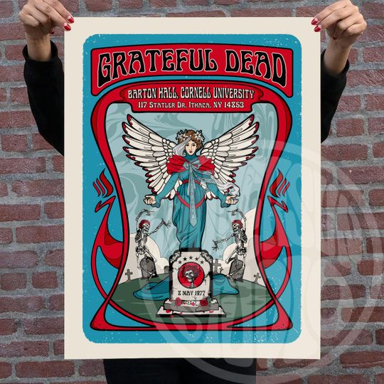 The Grateful Dead Poster, Psychedelic Rock, 60s Art, Gig Posters
