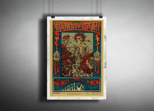 Discover Vintage Grateful Dead Highdefinition Poster Prints For Home Decor