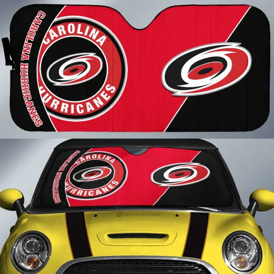 Discover Carolina Hurricanes Car Sun Shade, Car Accessories