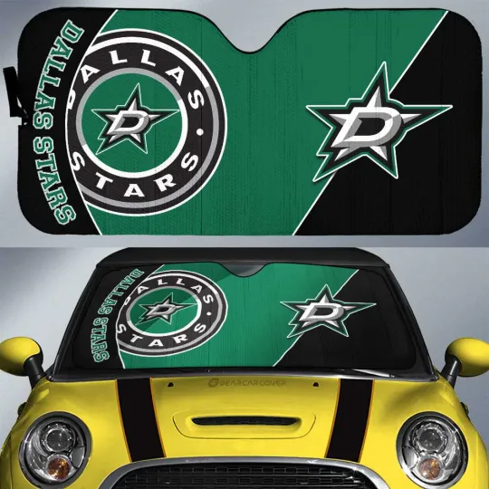Discover Dallas Stars Car Sun Shade, Car Accessories