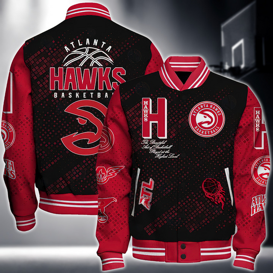 Discover Nba Atlanta Hawks National Basketball Association Varsity Jacket, Baseball Jacket