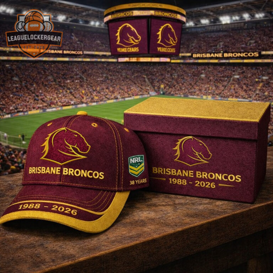 Brisbane Broncos 38 Years Anniversary 1988 – 2026 Cap