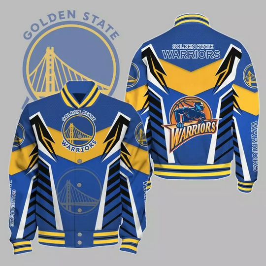 NBA Golden State Warriors Varsity Jacket, Baseball Jacket
