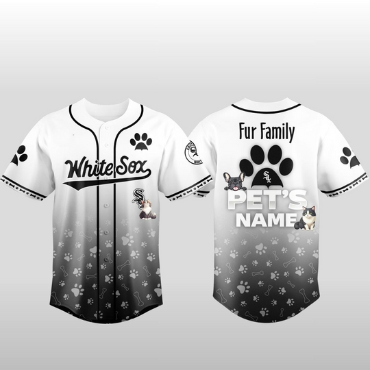 2026 Chicago White Sox x Fur Family Pet Game Night Baseball Jersey