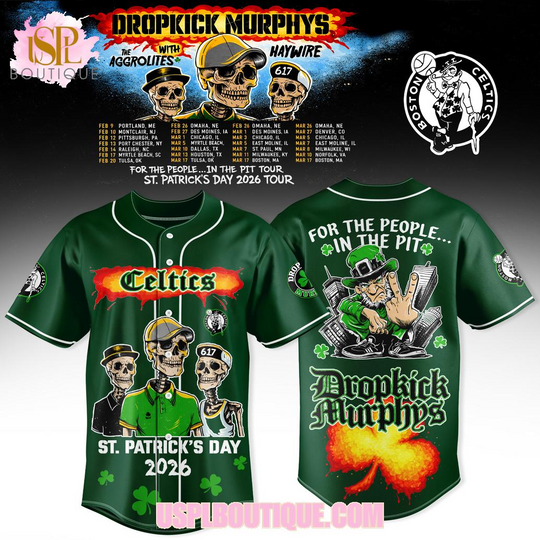 Boston Celtics x Dropkick Murphys St.Patrick’s Day 2026 Green Jersey