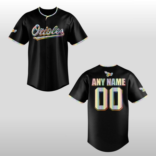 Personalized 2026 Baltimore Orioles Pride Night Baseball Jersey