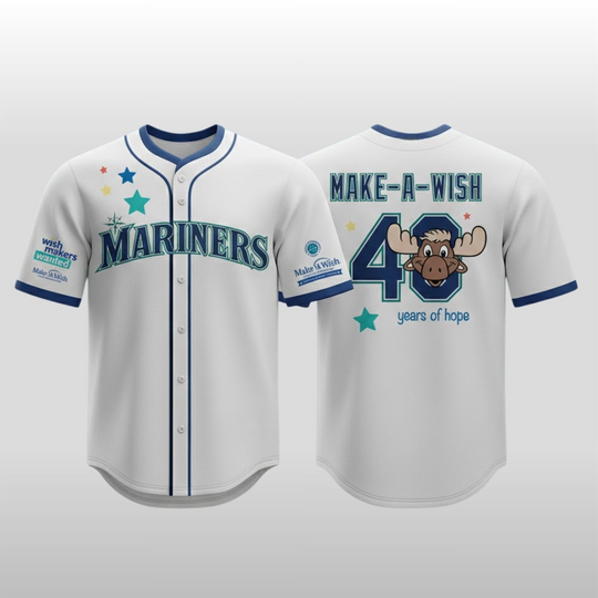 Discover 2026 Mariners Make A Wish Night Jersey