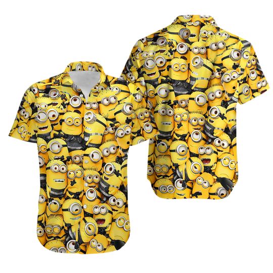 Minion Hawaiian Shirt Summer Button Up