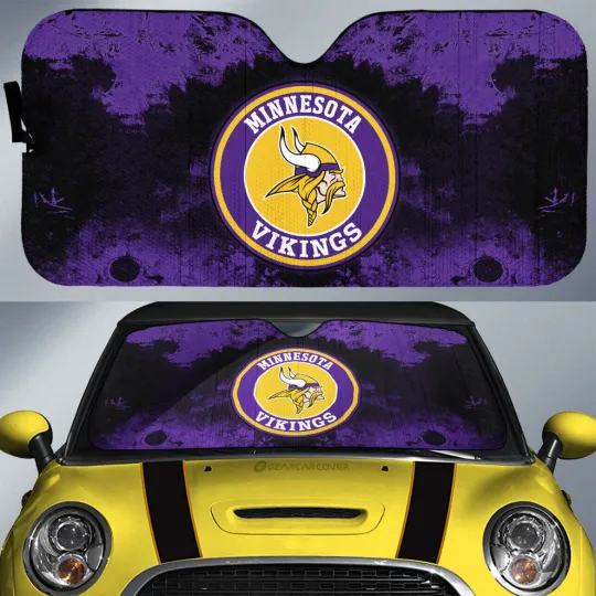 Minnesota Vikings Car Sun Shade, Car Accessories