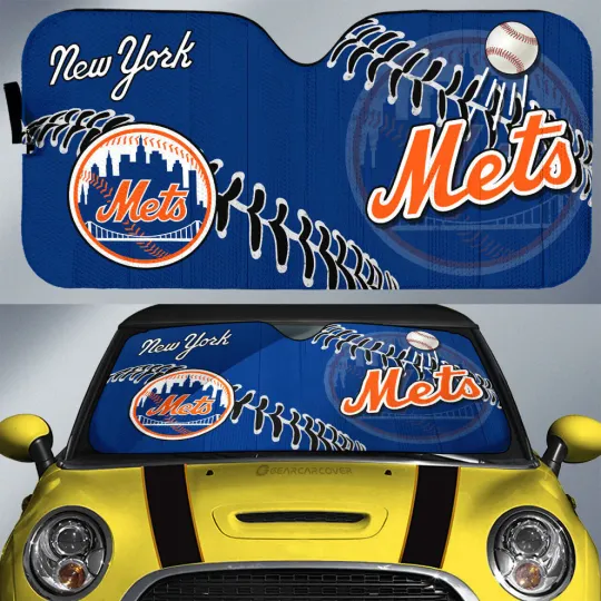Discover New York Mets Car Sun Shade, Car Accessories