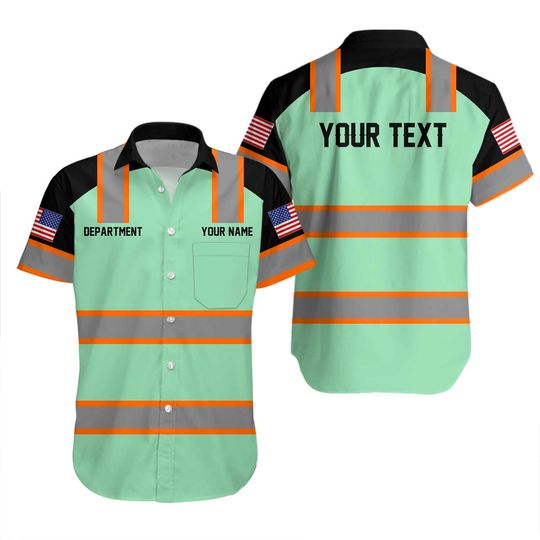 NO Reflective Custom Work Shirt: Personalized Construction Uniform