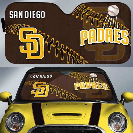 Discover San Diego Padres Car Sunshade