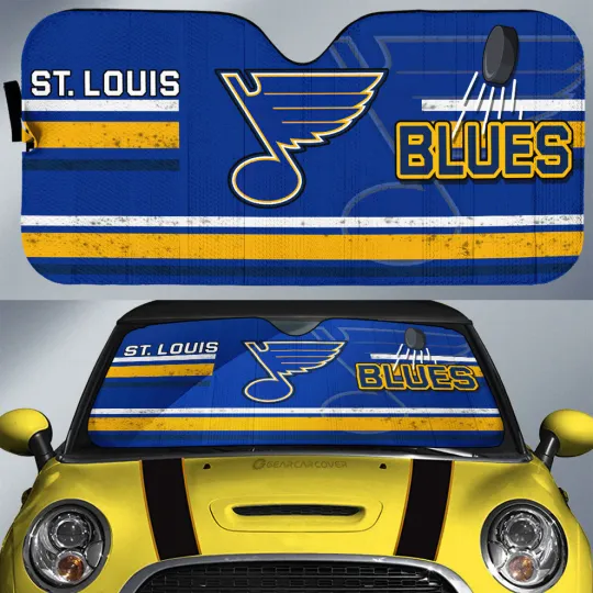 Discover St Louis Blues Car Sun Shade, Car Accessories