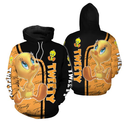 Tweety Bird 3D Hoodie, Disney 3D Hoodie