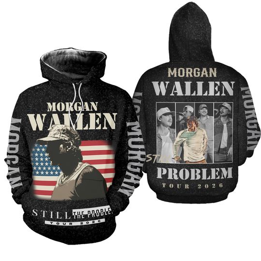 Wallen Western Still the Problem Tour 2026 All Over Print 3D Hoodie