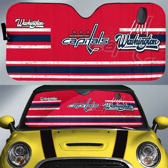 Discover Washington Capitals Car Sun Shade, Car Accessories