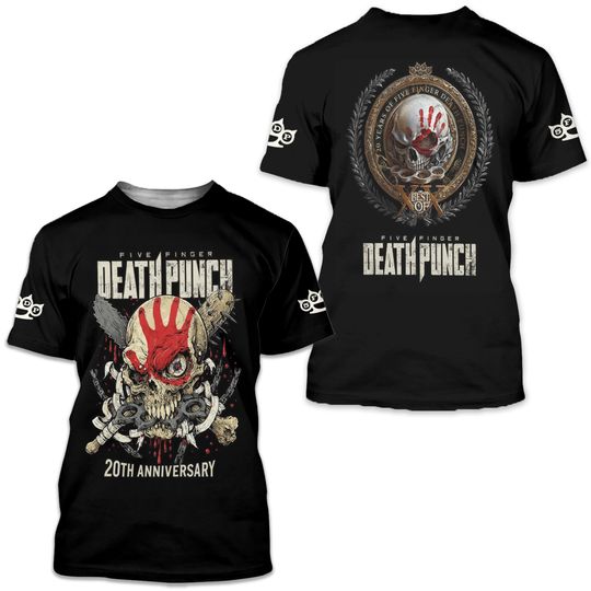 2026 Five Finger Death Punch Tour 2026 3D Shirt