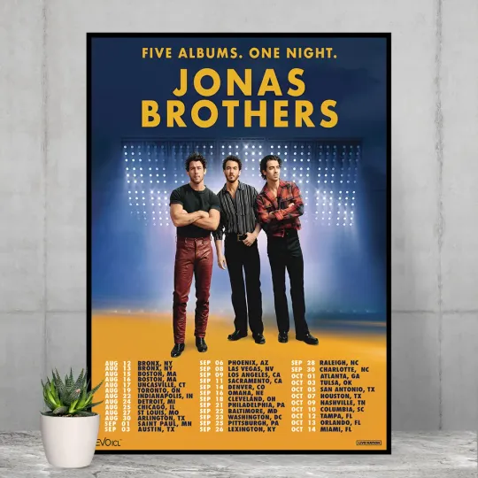 Jonas Brothers 2023 Tour Poster