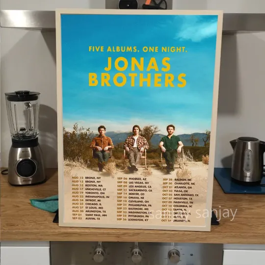 Jonas Brothers 2023 Tour Poster