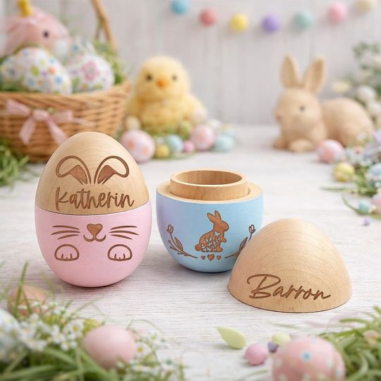 Explore Colorfull Wooden Easter Eggs