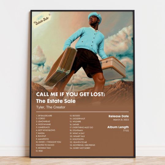 Discover Tyler, The Creator - Call Me If You Get Lost The Estate Sale - Album Poster Print