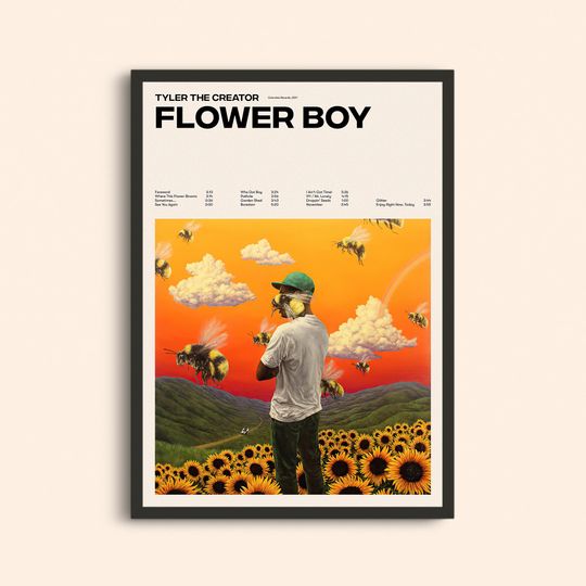 Fan Art Tyler The Creator Flower Boy Gicle Poster