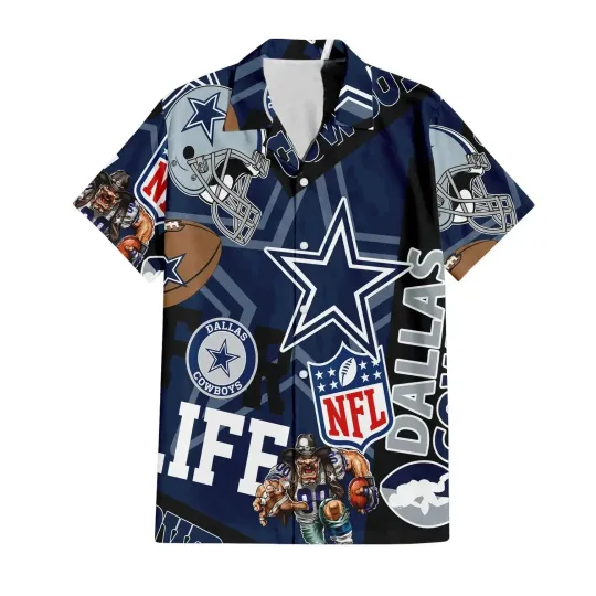 Discover Dallas Football Team Cowboyss Custom Limited Edition For Life Hawaiian Shirt , U